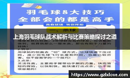 上海羽毛球队战术解析与比赛策略探讨之道